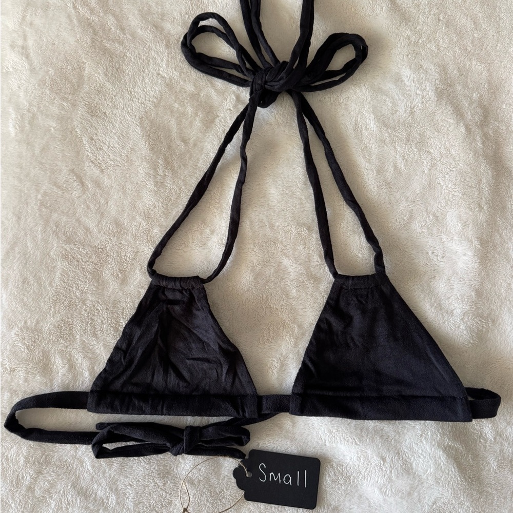 Montce Euro Swim Bikini Top‎ Faux Suede